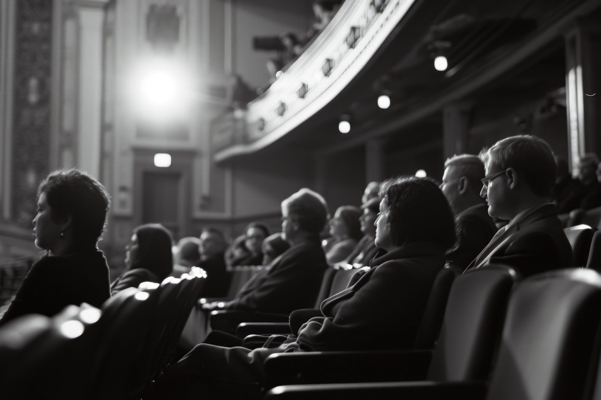 Senior delegates in the summit auditorium